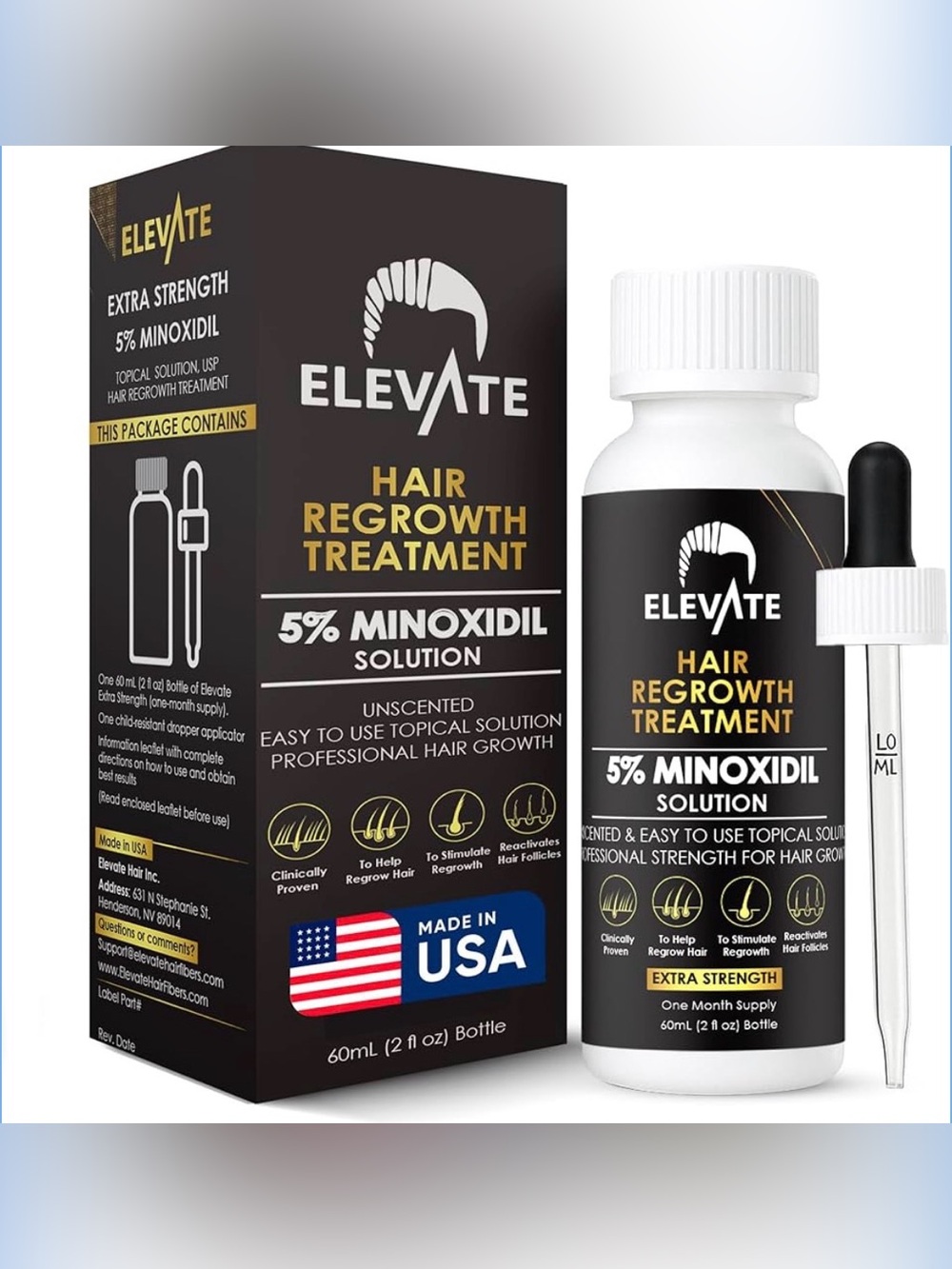 Hair Regrowth Treatment 5% Minoxidil Solution for Hair Growth